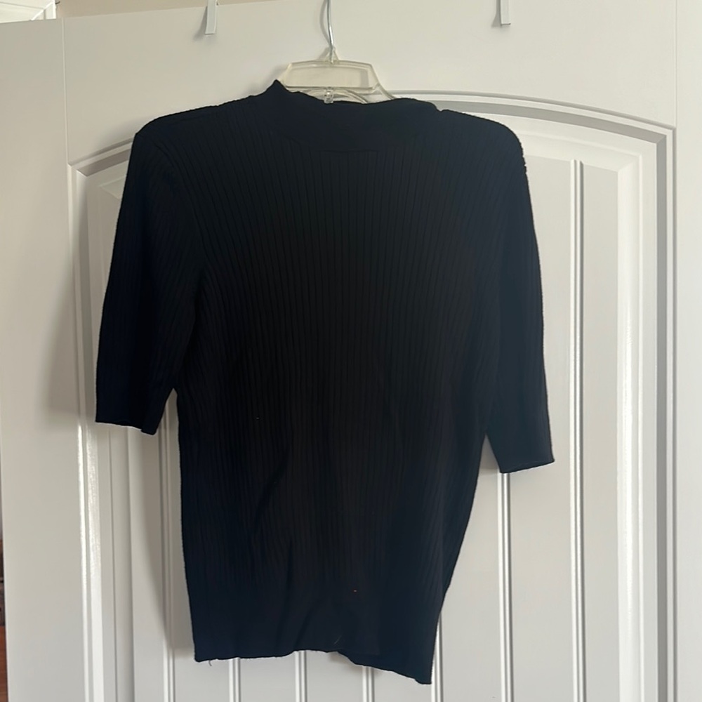 Black Ribbed Women’s Sweater